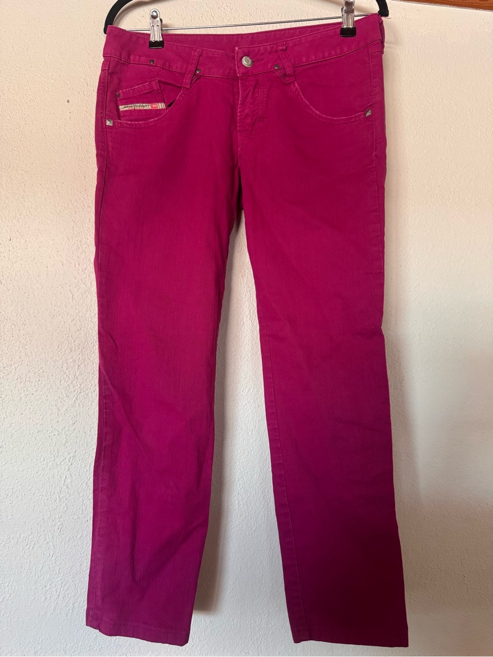 Diesel Fuchsia Straight-Leg Women's Jeans